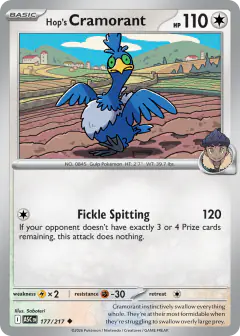 Hop's Cramorant Uncommon card from Ascended Heroes