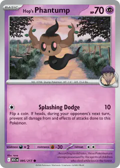 Hop's Phantump Common card from Ascended Heroes