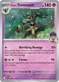 Hop's Trevenant Rare card from Ascended Heroes