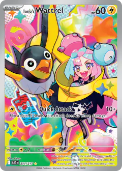 Iono's Wattrel Illustration Rare card from Ascended Heroes