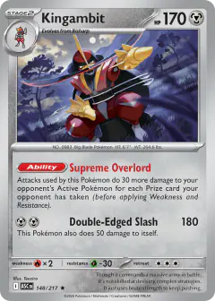 Kingambit Rare card from Ascended Heroes
