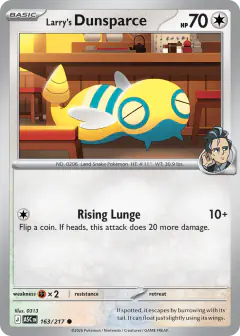 Larry's Dunsparce Common card from Ascended Heroes