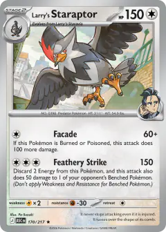 Larry's Staraptor Rare card from Ascended Heroes