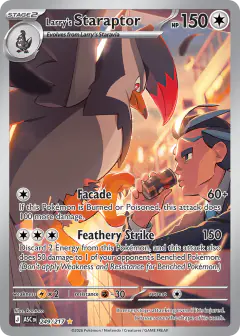 Larry's Staraptor Illustration Rare card from Ascended Heroes
