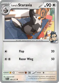 Larry's Staravia Uncommon card from Ascended Heroes
