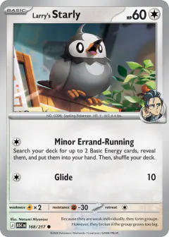 Larry's Starly Common card from Ascended Heroes