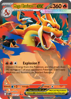 Mega Charizard Y ex Double Rare card from Ascended Heroes