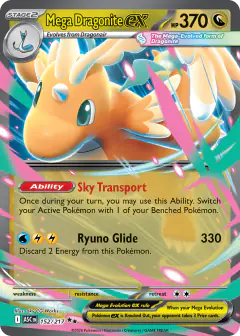 Mega Dragonite ex Double Rare card from Ascended Heroes