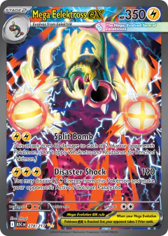 Mega Eelektross ex Special Illustration Rare card from Ascended Heroes