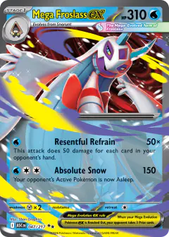 Mega Froslass ex Double Rare card from Ascended Heroes
