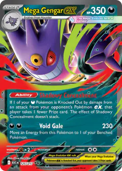 Mega Gengar ex Double Rare card from Ascended Heroes