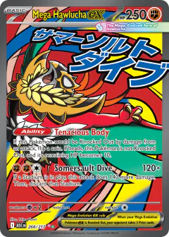 Mega Hawlucha ex Mega Attack Rare card from Ascended Heroes