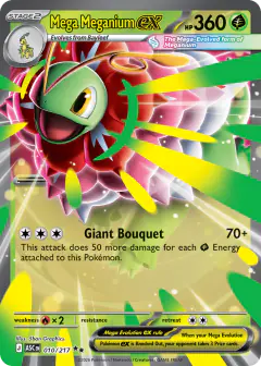 Mega Meganium ex Double Rare card from Ascended Heroes