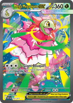 Mega Meganium ex Special Illustration Rare card from Ascended Heroes