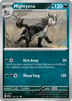 Mightyena Uncommon card from Ascended Heroes