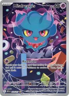 Misdreavus Illustration Rare card from Ascended Heroes