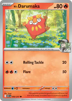 N's Darumaka Common card from Ascended Heroes