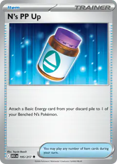 N's PP Up Uncommon card from Ascended Heroes