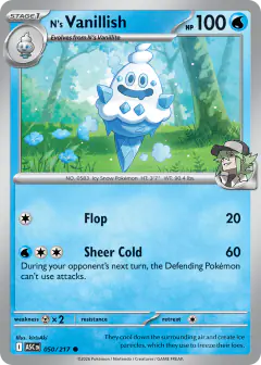 N's Vanillish Common card from Ascended Heroes