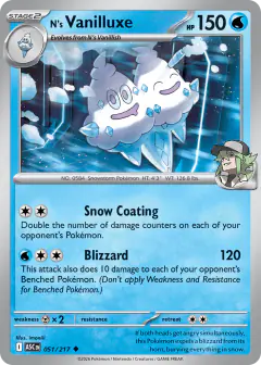 N's Vanilluxe Uncommon card from Ascended Heroes