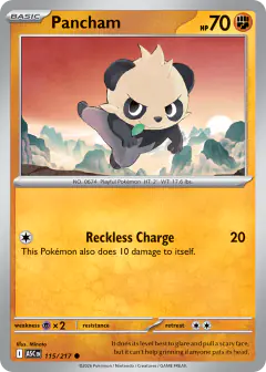 Pancham Common card from Ascended Heroes