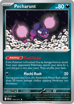 Pecharunt Rare card from Ascended Heroes