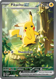 Pikachu ex Special Illustration Rare card from Ascended Heroes