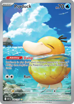 Psyduck Illustration Rare card from Ascended Heroes