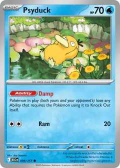 Psyduck Common card from Ascended Heroes