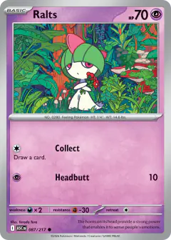 Ralts Common card from Ascended Heroes