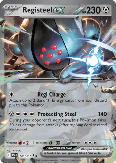 Registeel ex Double Rare card from Ascended Heroes