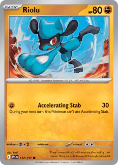 Riolu Common card from Ascended Heroes