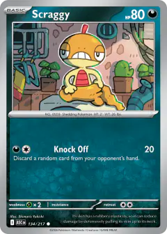 Scraggy Common card from Ascended Heroes