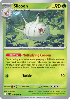 Silcoon Common card from Ascended Heroes