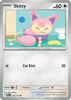 Skitty Common card from Ascended Heroes