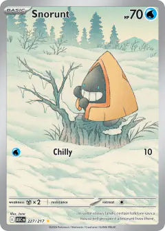 Snorunt Illustration Rare card from Ascended Heroes