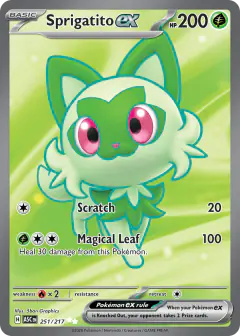 Sprigatito ex Ultra Rare card from Ascended Heroes
