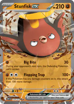 Stunfisk ex Double Rare card from Ascended Heroes