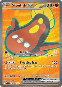 Stunfisk ex Ultra Rare card from Ascended Heroes