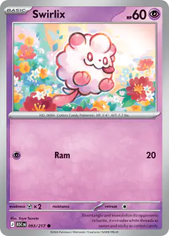 Swirlix Common card from Ascended Heroes