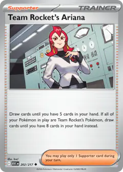 Team Rocket's Ariana Uncommon card from Ascended Heroes