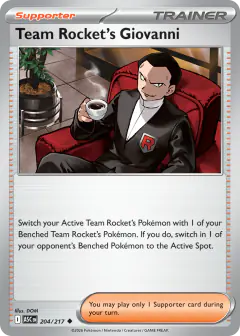 Team Rocket's Giovanni Uncommon card from Ascended Heroes