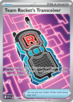 Team Rocket's Transceiver Ultra Rare card from Ascended Heroes