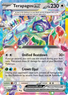 Terapagos ex Double Rare card from Ascended Heroes