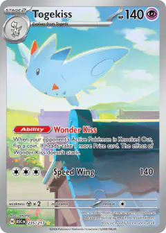 Togekiss Illustration Rare card from Ascended Heroes