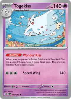 Togekiss Rare card from Ascended Heroes