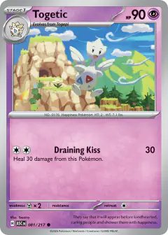 Togetic Common card from Ascended Heroes