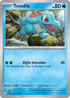 Totodile Common card from Ascended Heroes