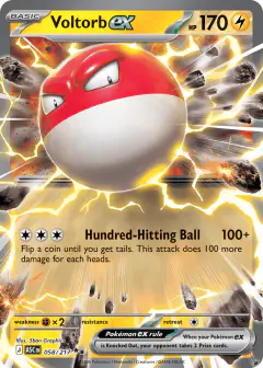 Voltorb ex Double Rare card from Ascended Heroes