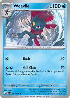 Weavile Uncommon card from Ascended Heroes